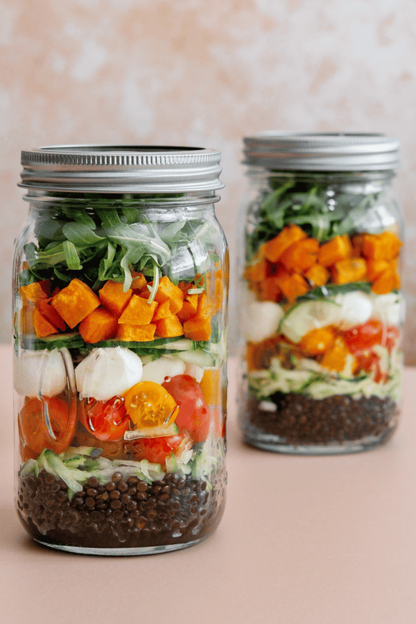 Salat im Glas  Lieblingsglas