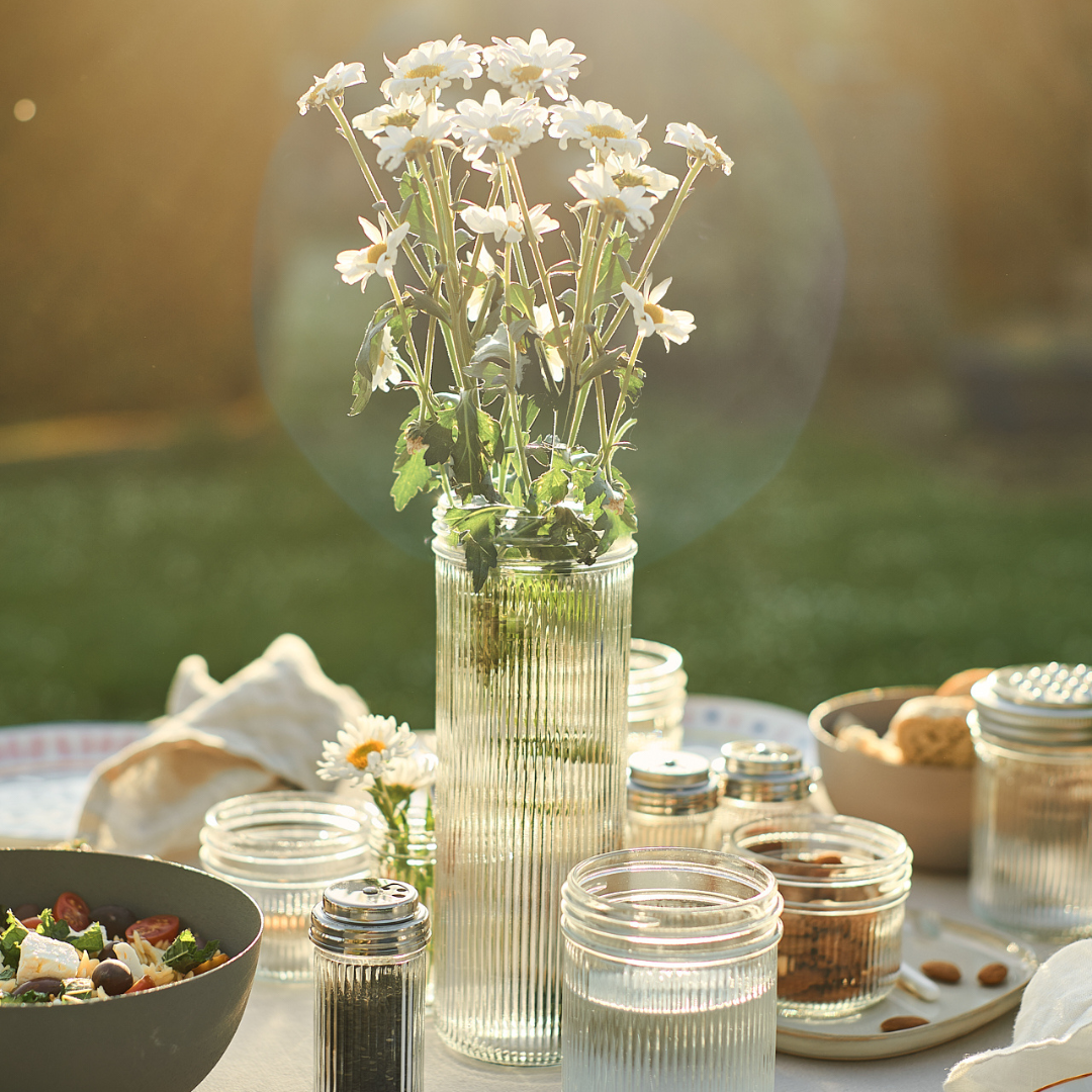 Ripple Mason Jar | Wide