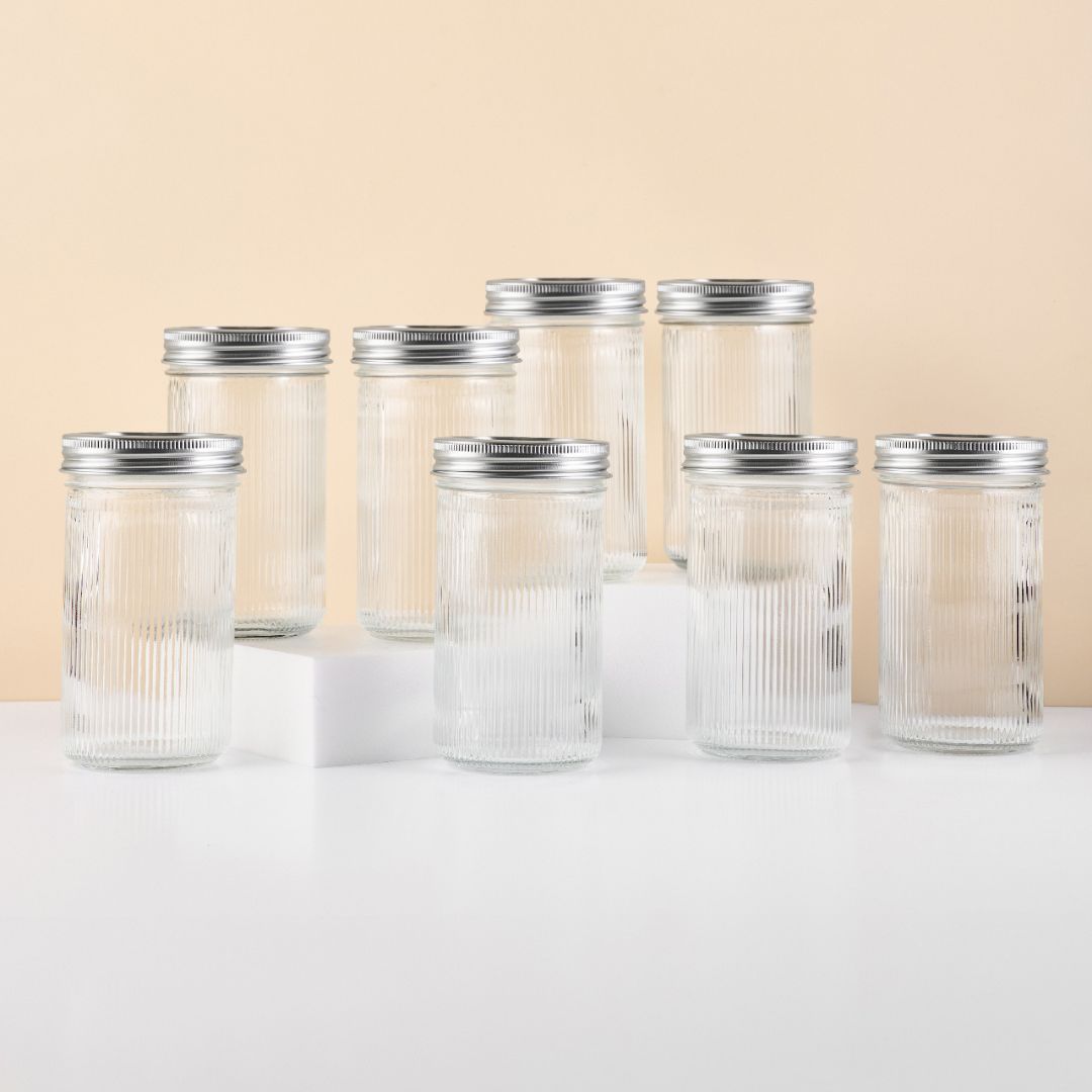 Ripple Mason Jar | Wide