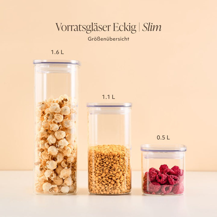 Vorratsglas Eckig | Slim