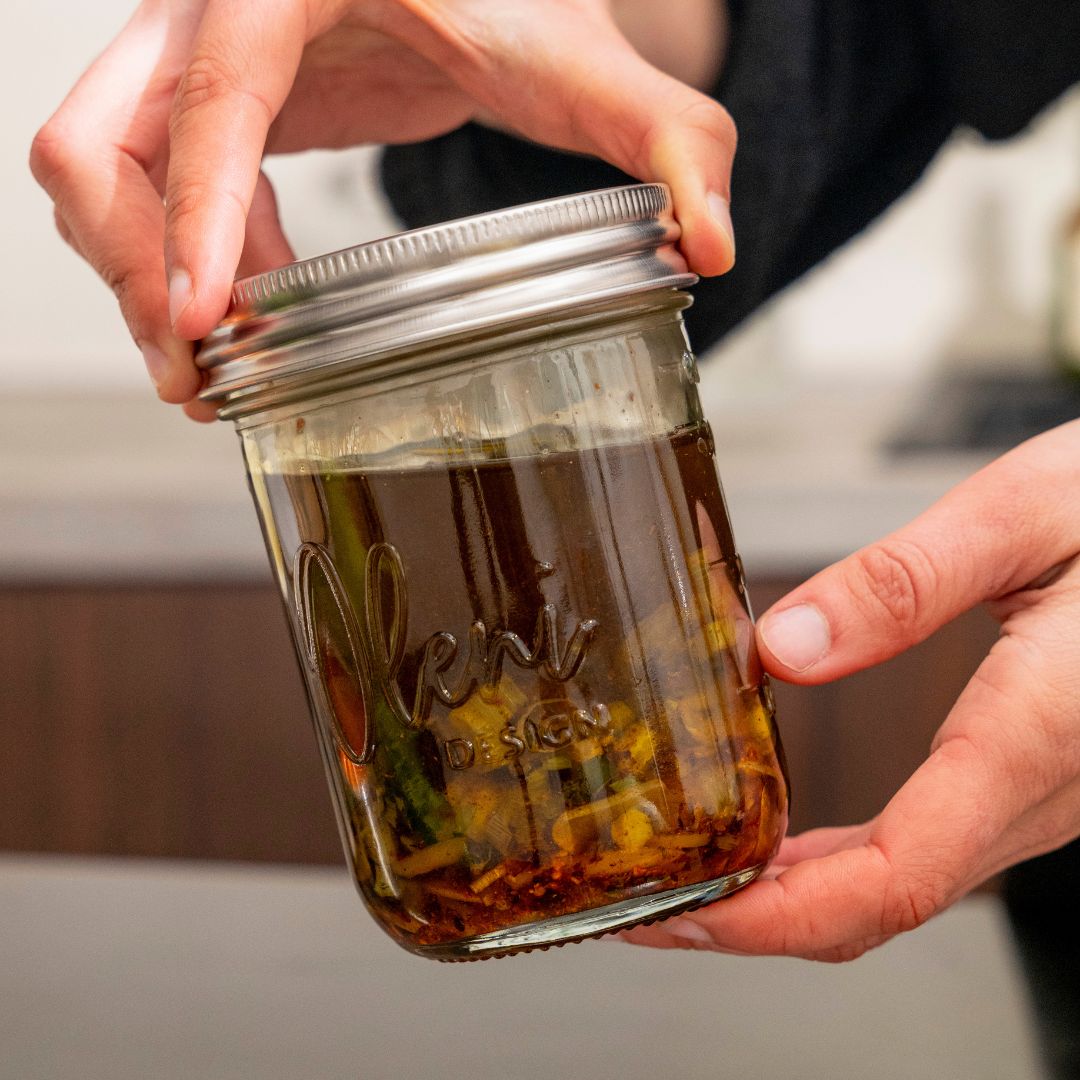 Oleni Mason Jar Wide 500 ml mit Deckel bei kaufen » – Lieblingsglas