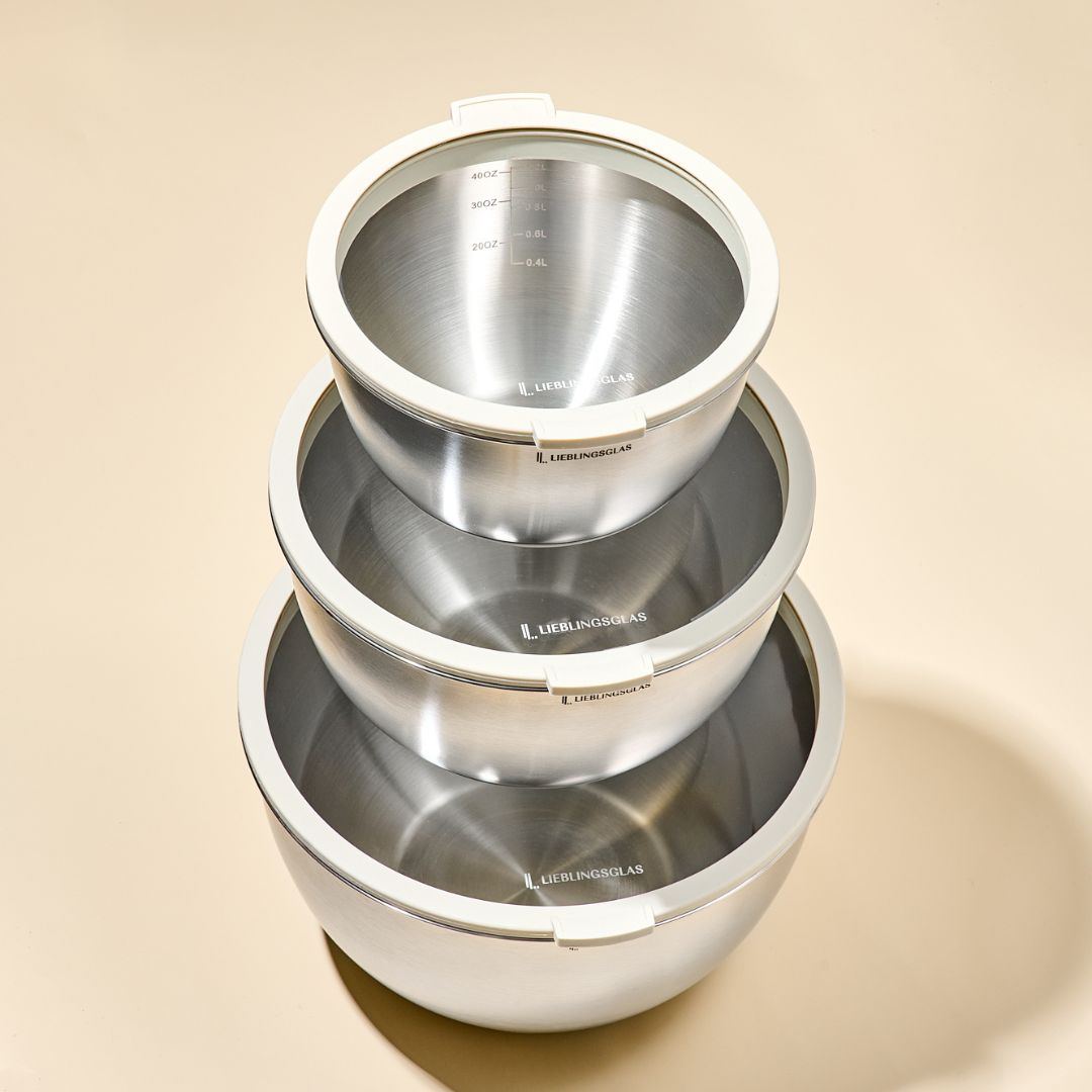 Rührschüssel mit Glasdeckel