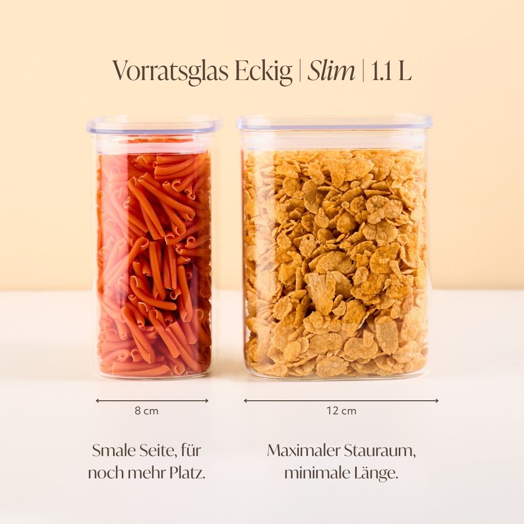 Vorratsglas Eckig | Slim