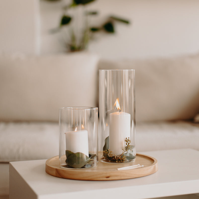 Windlicht mit Kerze – Lieblingsglas